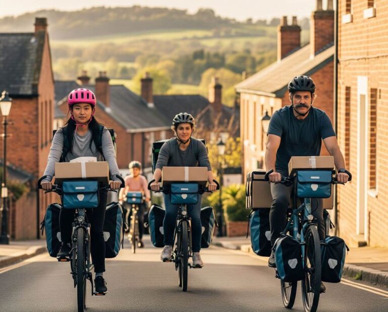 How Bicycle Couriers Reduce Carbon Emissions in Regional Areas